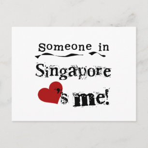 Någon i Singapore Kärlek me Vykort