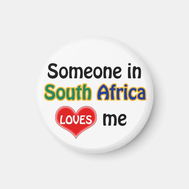 Någon i South Afrika älskar mig Magnet (Framsidan)
