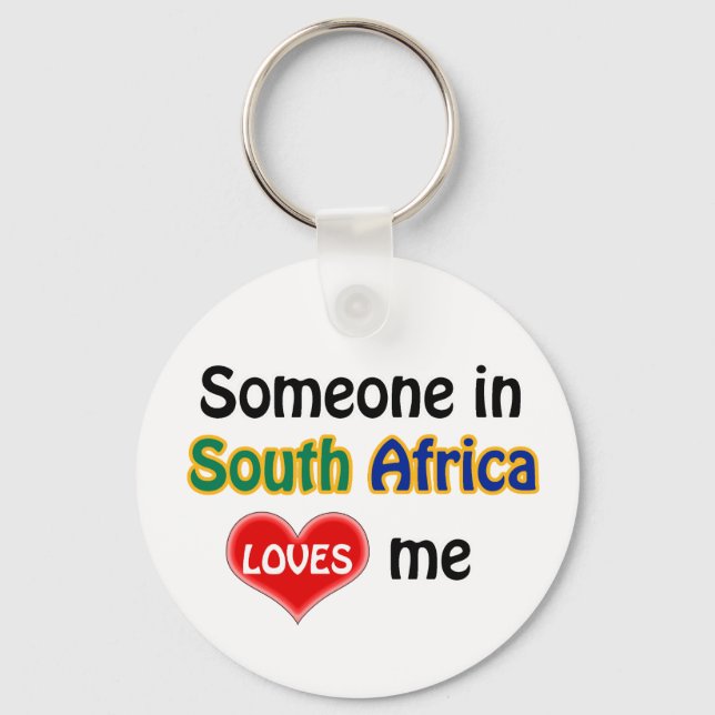 Någon i South Afrika Kärlek me Nyckelring (Framsida)