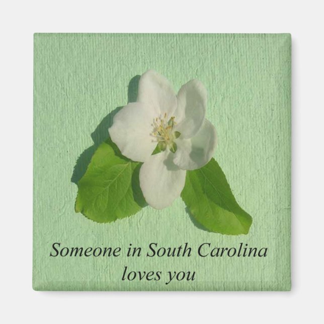 Någon i South Carolina Kärlek You- Apple Blommar Magnet (Framsidan)