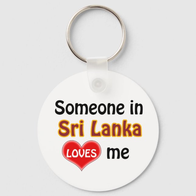 Någon i Sri Lanka Kärlek mig Nyckelring (Framsida)