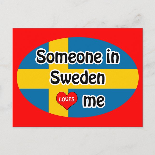 Någon i Sverige älskar mig Vykort (Framsida)