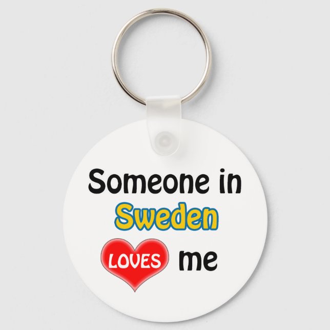 Någon i Sverige kärlek mig Nyckelring (Framsida)