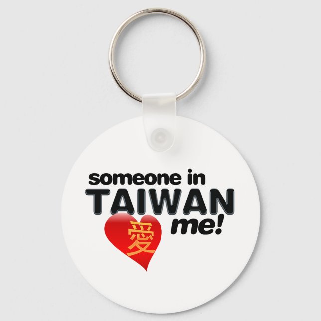 Någon i Taiwan kärlek mig! Nyckelring (Framsida)