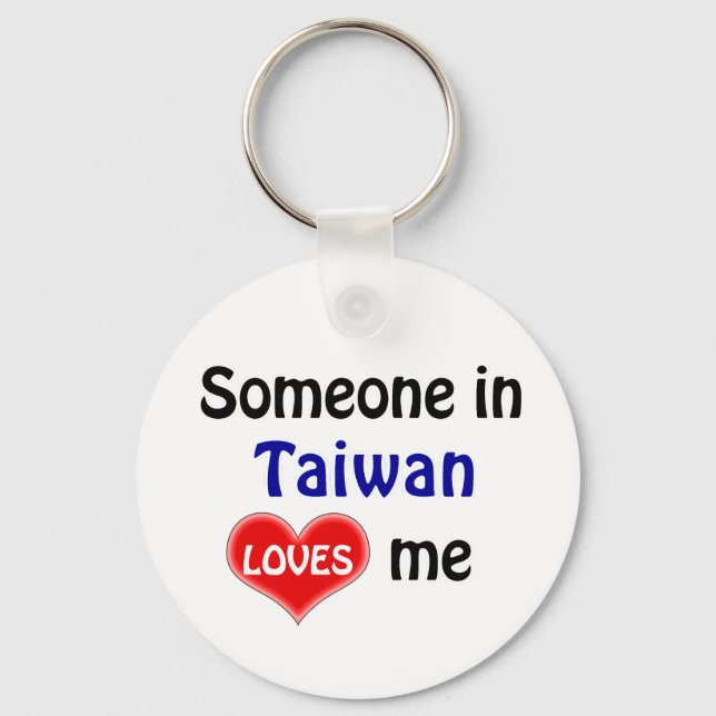 Någon i Taiwan Kärlek mig Nyckelring (Framsida)