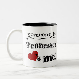 Någon i Tennessee älskar mig Två-Tonad Mugg