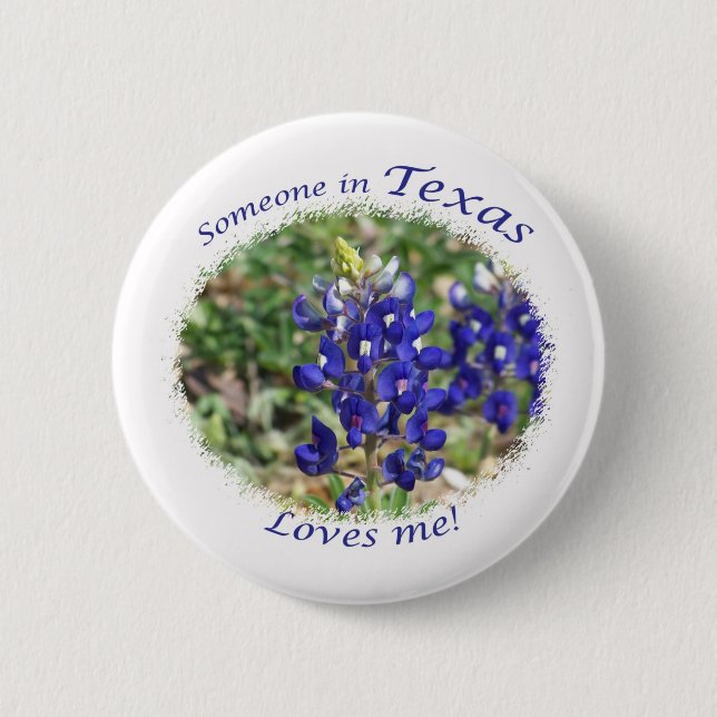 Någon i Texas älskar mig Knapp (Framsida)