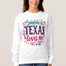 Någon i Texas älskar mig - Retro Texas Hippie Art
