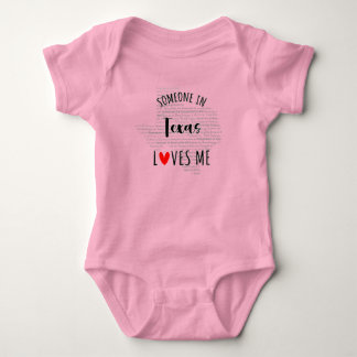 Någon i Texas Kärlek Me Karta Baby Bodykostym T Shirt
