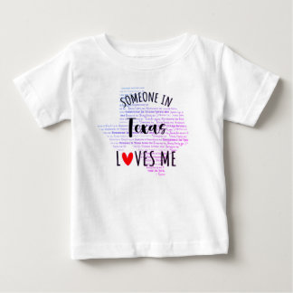 Någon i Texas Kärlek Me Karta Baby T shirt