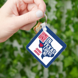 Någon i Texas Kärlek Me Keychain Nyckelring