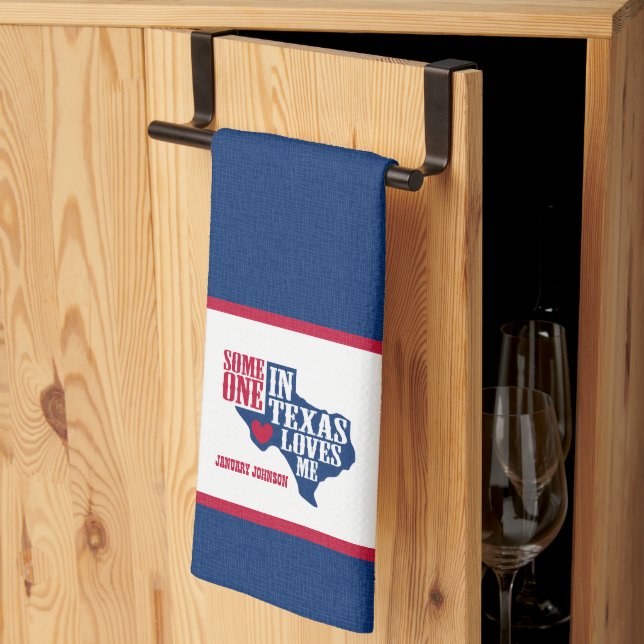 Någon i Texas Kärlek Me Kökshandduk (Thirds Fold)