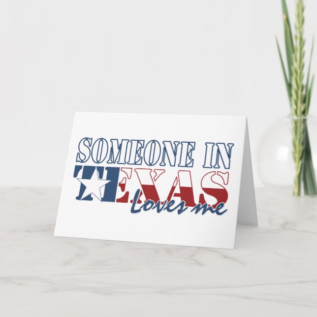 Någon i Texas Kärlek Me Kort (Framsida)