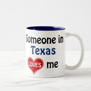 Någon i Texas kärlek mig Två-Tonad Mugg