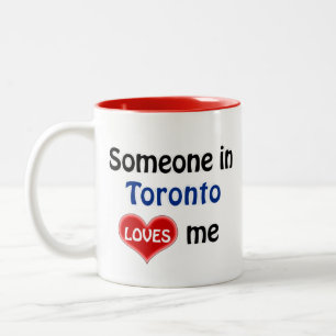 Någon i Toronto kärlek mig Två-Tonad Mugg