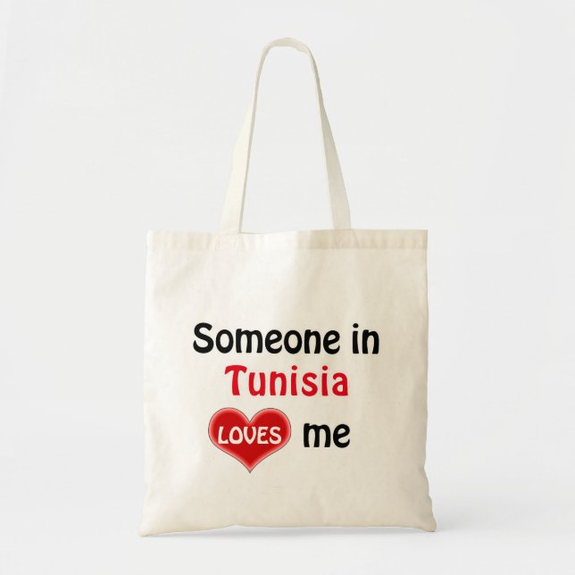 Någon i Tunisien kärlek mig Tygkasse (Framsidan)