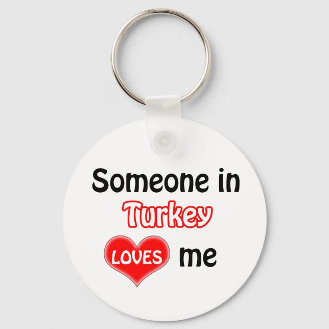 Någon i Turkiet Kärlek mig Nyckelring (Framsida)