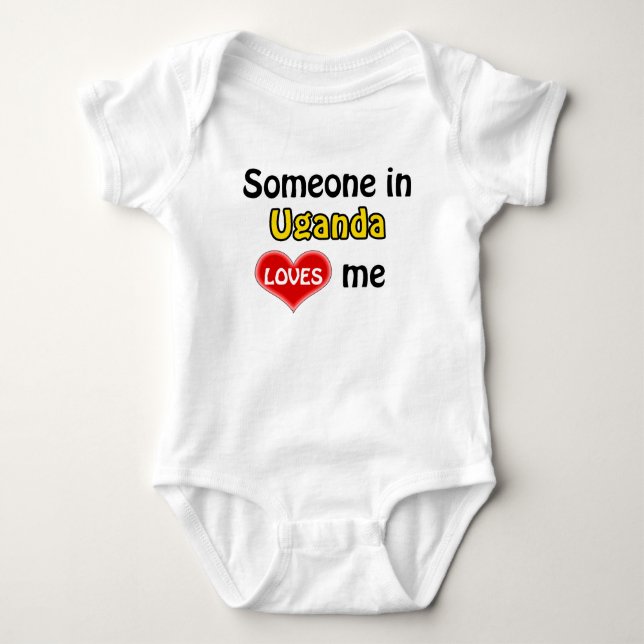 Någon i Uganda kärlek mig T Shirt (Framsida)
