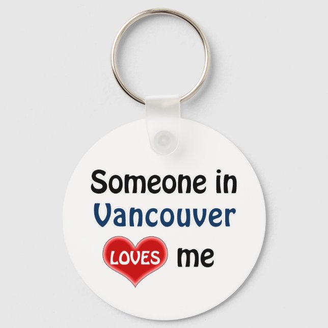 Någon i Vancouver kärlek mig Nyckelring (Framsida)