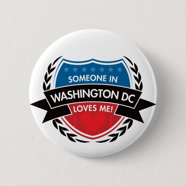 Någon i Washington DC älskar mig Knapp (Framsida)