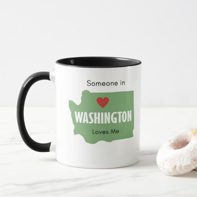 Någon i Washington Kärlek Me Coffee Mugg (Med munk)