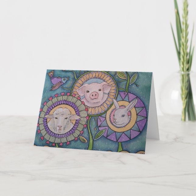 "Någon inte något" hälsningskort Kort (Framsida)