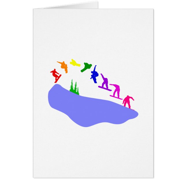 Någon kan snowboarden hälsningskort (Framsidan)