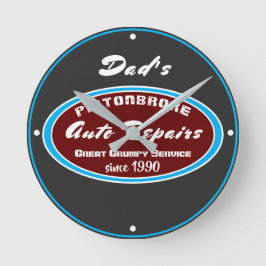 Någon känd automatisk reparerar roligt Grumpy Rund Klocka