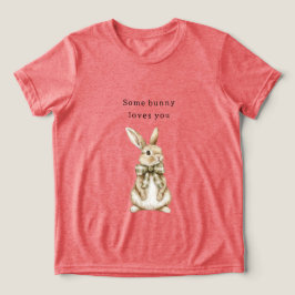 Någon Kanin Älskar Dig Grön Båge Påsk T Shirt