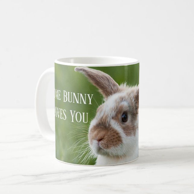 Någon kanin älskar dig kaffemugg (Framsida vänster)