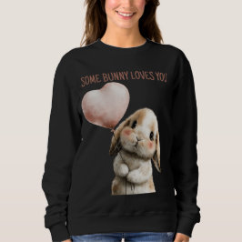 Någon kanin älskar dig med hjärtballong t shirt