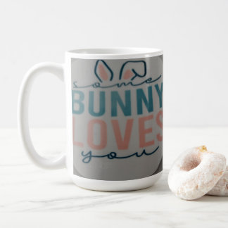 någon kanin älskar dig påskmugg kaffemugg