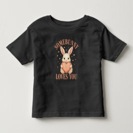 Någon Kanin Älskar Dig Söt Kanin Svart T-Shirt