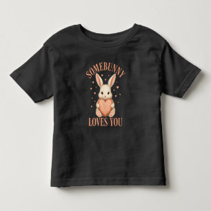 Någon Kanin Älskar Dig Söt Kanin Svart T-Shirt