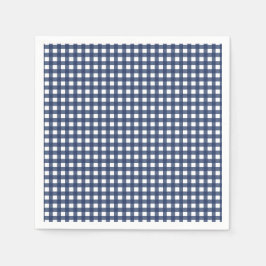 Någon kanin är en blå Gingham-födelsedag Pappersservett