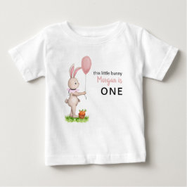 Någon kanin är en söt kanin ballong 1-års födelsed t shirt
