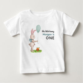 Någon kanin är en söt kaninballong 1-års födelseda t shirt