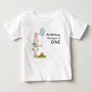 Någon kanin är en söt kaninballong 1-års födelseda t shirt