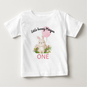 Någon kanin är ett simpelt söta flickors 1-års föd t shirt