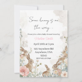 Någon kanin är på väg inbjudningar