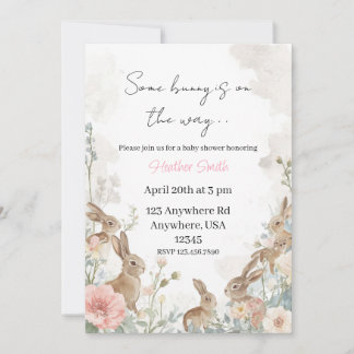 Någon kanin är på väg inbjudningar