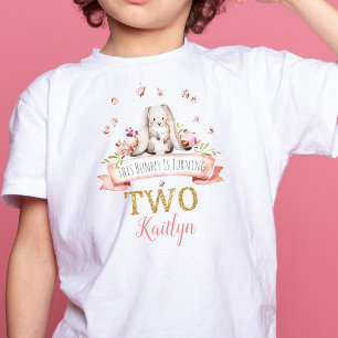 Någon kanin fyller två 2-årsdag t shirt
