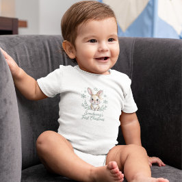 Någon kanins första jul söta högtids kanin t shirt