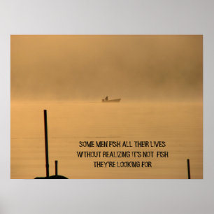NÅGON MANAR FISKAR ALLA DERAS LIV… POSTER