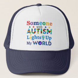 Någon med AUTISM Ljus Up My WORLD Keps