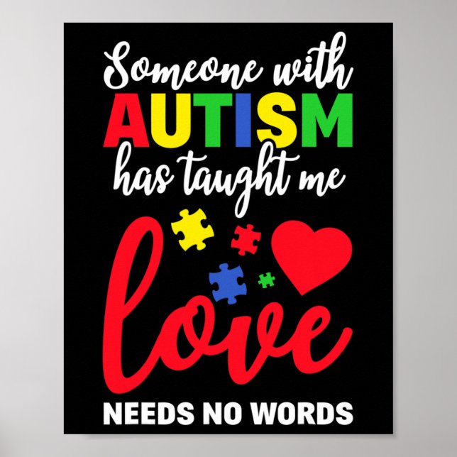 Någon med autism som lurar mig Kärlek behöver inge Poster (Framsidan)