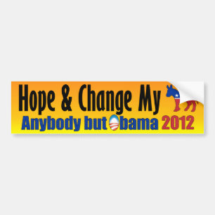Någon men Obama 2012 - Anti Obama Bildekal