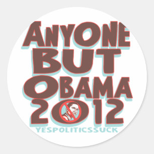 Någon men Obama 2012 t-skjortor och utrustar Runt Klistermärke