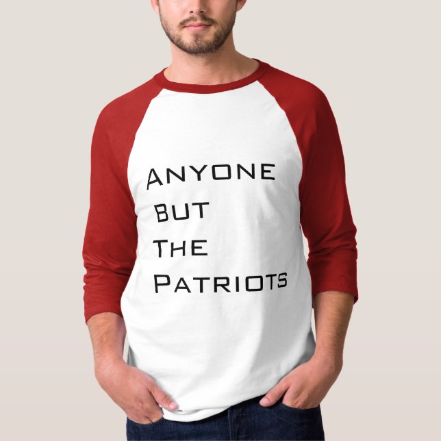 Någon men patriotfotbollutslagsplatsen t shirt (Framsida)