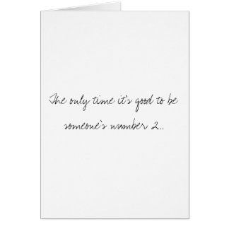 Någon numrerar 2 hälsningskort